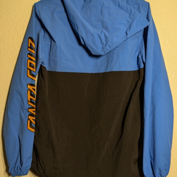 Santa Cruz Blue and Black Windbreaker Size Small - Picture 8 of 8